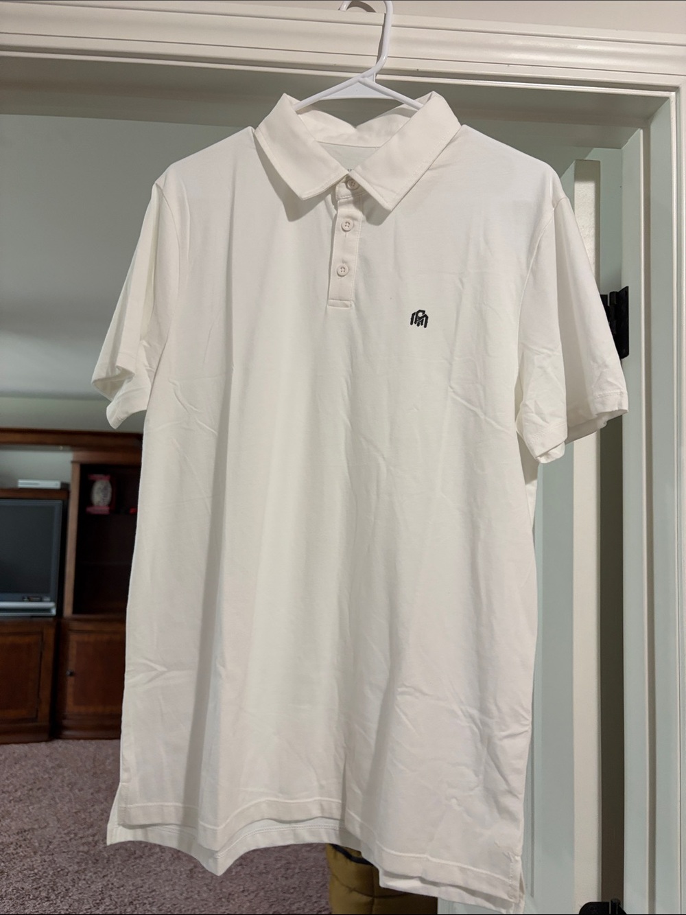 Men's White Into the AM Polo Shirt